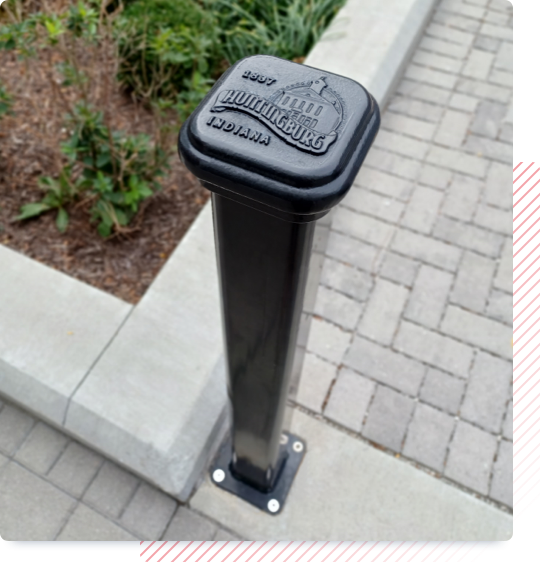 http://Custom%20bollard%20for%20city%20of%20Huntingburg